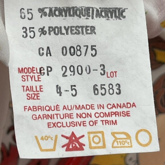 Vintage Toddler Child Cabbage Patch Kids smock bib painters shirt 1984 Hallmark - Picture 12 of 12